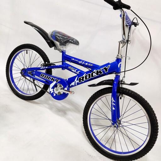 دوچرخه سایز 20 ، مارک راکی ، رنگ آبی 
