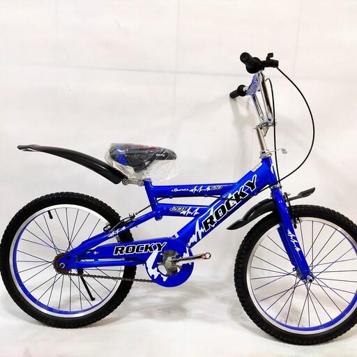 دوچرخه سایز 20 ، مارک راکی ، رنگ آبی 