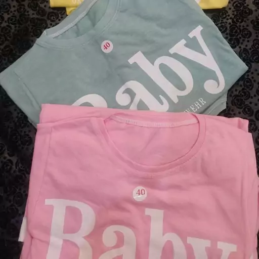 تیشرت شورت دخترانه طرح Baby