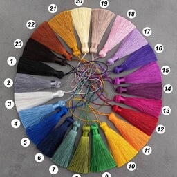 پک منگوله ابریشمی  23 رنگ زیبا قابل استفاده در تزیین لباس و کیف