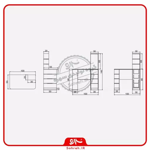 میز تحریر مدل SO22117