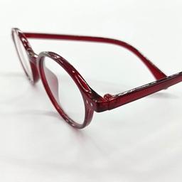 فریم عینک طبی زنانه   مردانه مدل دایره ای زرشکی