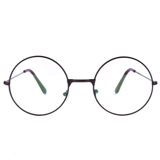 فریم عینک طبی زنانه  مدل دایره ای رنگ نقره ای