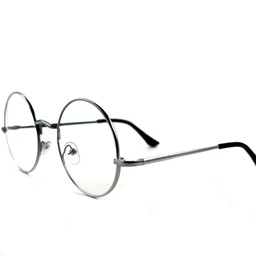 فریم عینک طبی زنانه  مدل دایره ای رنگ  نقره ای