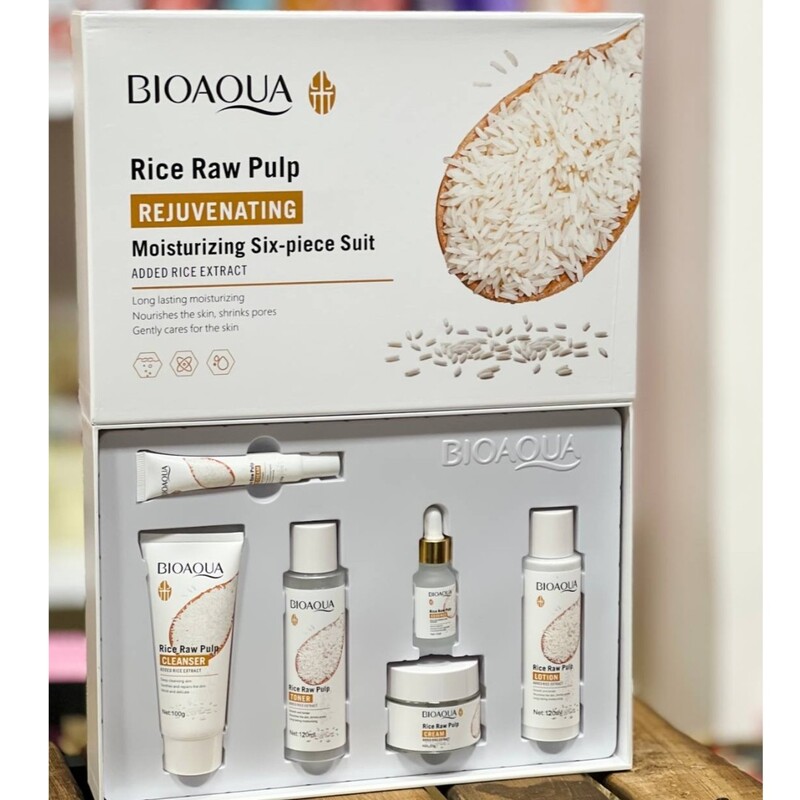 پک روتین مراقبت پوستی 6تکه عصاره برنج اورجینال بیوآکوا ارسال رایگان- همراه با جعبه  و مشاوره رایگان در خصوص مصرف 
 