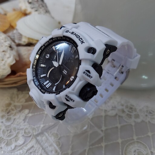 ساعت مردانه جیشاک کاسیو Casio  موتور ژاپن سفید