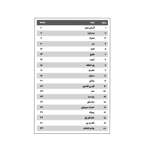 کتاب نوستالژی ترانه و آکورد جلد 1