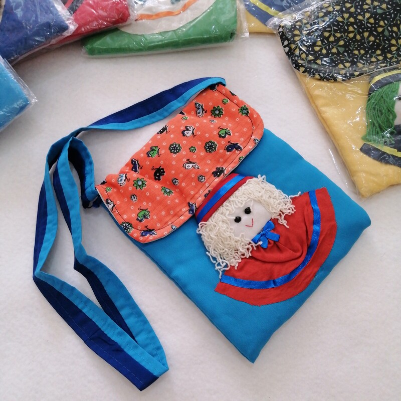 کیف بچگانه پارچه ای رو دوشی عروسکی افران 