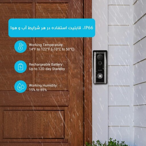 زنگ هوشمند بلورمز مدل Blurams Doorbell D10C