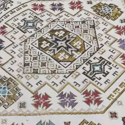 رومیزی مخمل طرح جاجیم کد 01