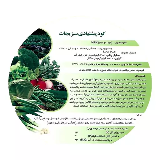 کود کشت سبزیجات تتاکو مدل GROWFAST وزن  1  کیلوگرم