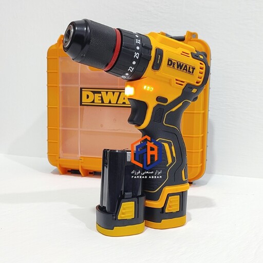 دریل شارژی موتور براشلس دیوالت سه نظام فلزی مدل DEWALT BRUSHLESS  24