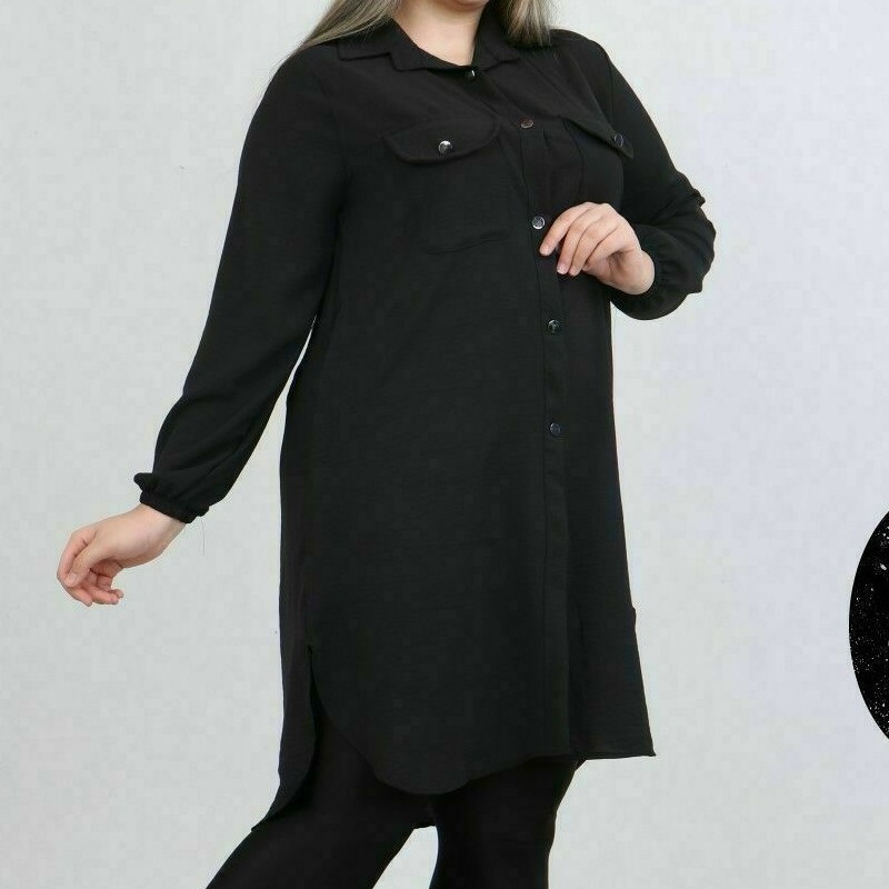 مانتو ابروبادی زنانه بلند سایز 6 و7 بزرگ ویژه رنگبندی جنس کیفیت عالی جیبدار از سایز 50 تا سایز 58 میخوره