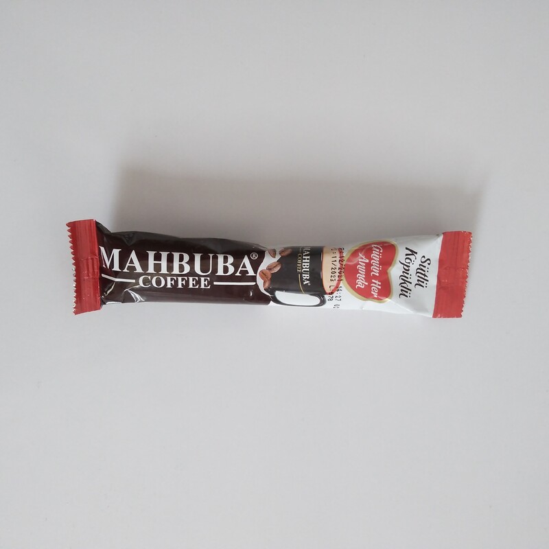 پودر قهوه فوری شیری برند محبوبه ترکیه Mahbuba sutlu kopuklu ساشه 18 گرمی تک نفره