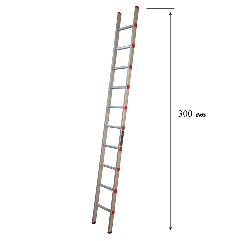 نردبان 10 پله آلومینیومی آلوپات مدل یک طرفه 3 متری