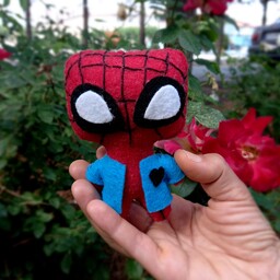 عروسک نمدی مرد عنکبوتی ساخته شده با نمد مرغوببسیار زیبا مناسب هدیه دادن به عزیزانتون 