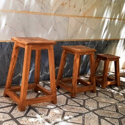 چهارپایه چوبی 3 تایی 