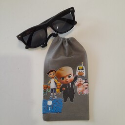 کیف عینک بند دار  پارچه ای طرح بچه رییس باس بیبی بچگانه پسرانه هدیه