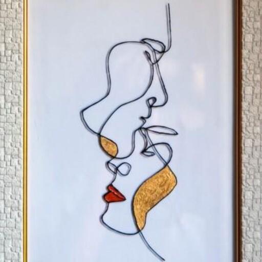 نقاشی مینیمال روی شیشه رنگ ویترای سایز a4