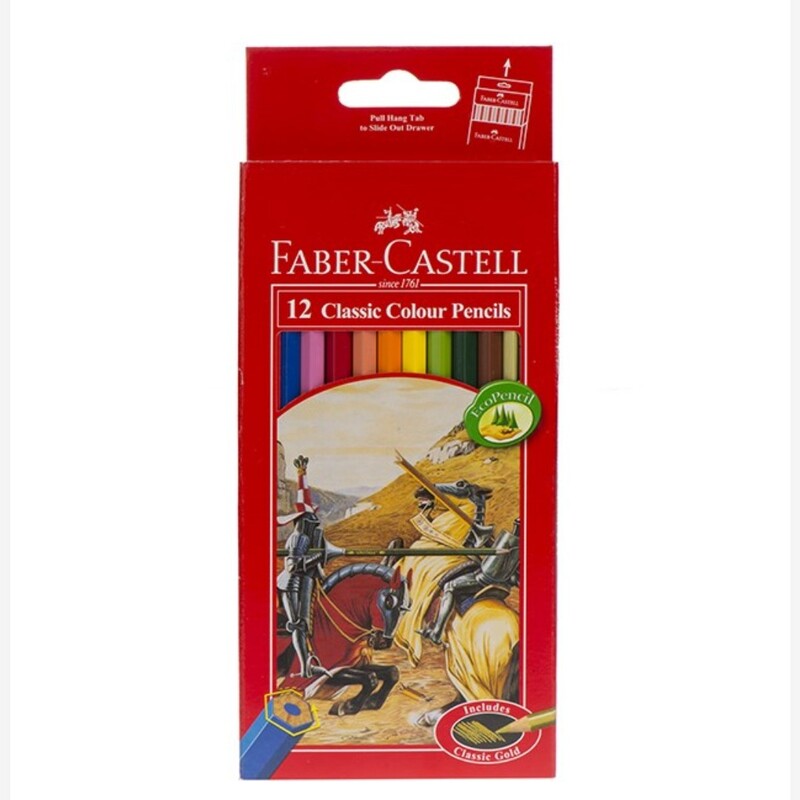 مداد رنگی 12رنگ فابر-کاستل (Faber Castell)