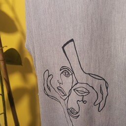 مانتو تابستونی نقاشی شده با دست وقابل شستشو است دوستان میتونید هر طرحی رو که دوست دارید برای لباسهای خودتون سفارش بدید