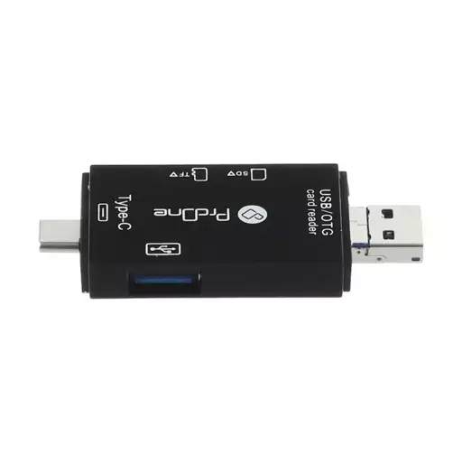 کارت خوان چندکاره پرووان مدل PCO03 با رابط USB-C،Micro-SD،USB،Micro-USB،OTG