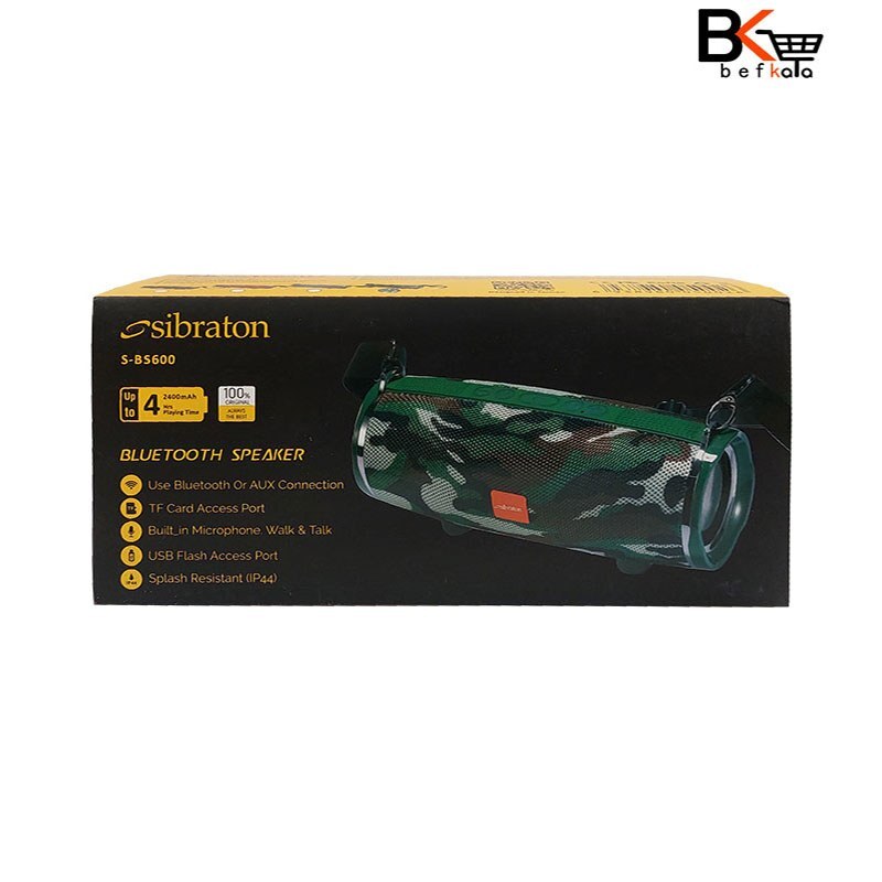 اسپیکر بلوتوثی قابل حمل سیبراتون چریکی مدل Sibraton S-BS 600