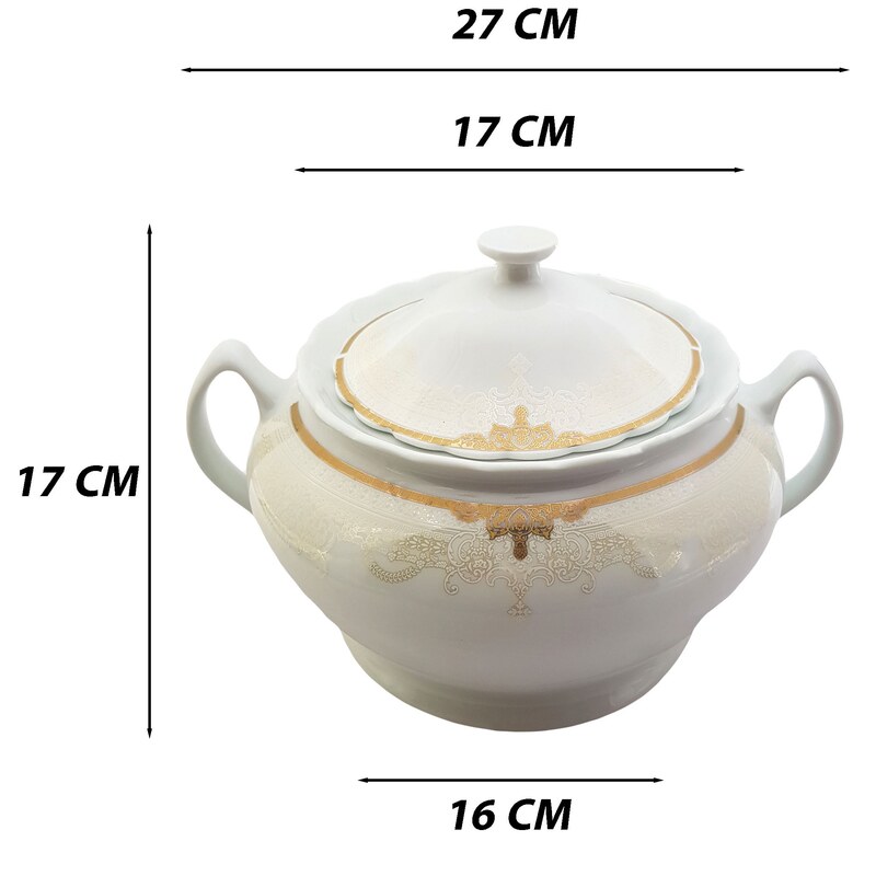 کاسه سوپ خوری چینی پارس مدل 1816 کد 20