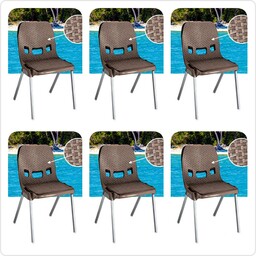 صندلی پلاستیکی بدون دسته - بسته بندی 6 عددی -مخصوص فضای باز - حیاط - تراس - بالکن-روف - دکور- ارسال رایگان به کل ایران