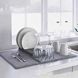 نمگیر  استندار ظروف و لیوان (سایز  بزرگ) نمگیر کنار سینک نمگیر سینک استنددار لوازم اشپزخانه لوازم خانگی