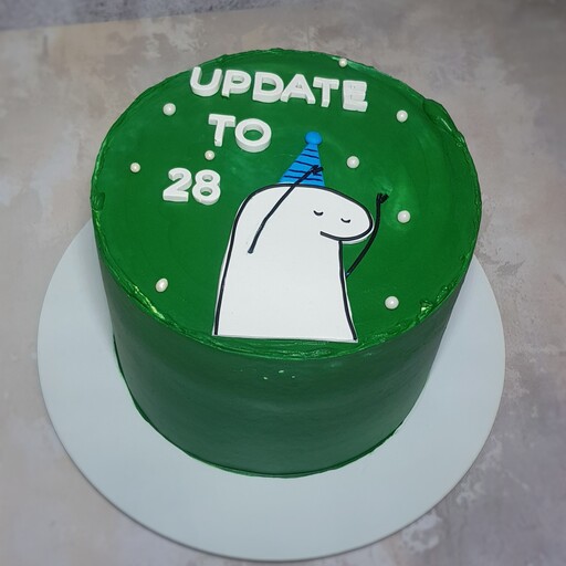 کیک خامه ای سبز (ارسال به صورت پس کرایه و در مقصد)