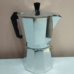 موکاپ 3 کاپ قهوه ساز روگازی آلمینیومی به همراه اشانتیون 