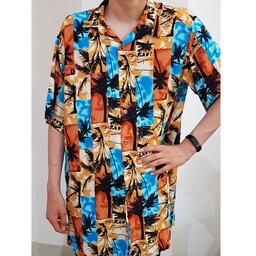 پیراهن هاوایی سایزبزرگ سایز Lارسال رایگان  مردانه زنانه شیک و خنک