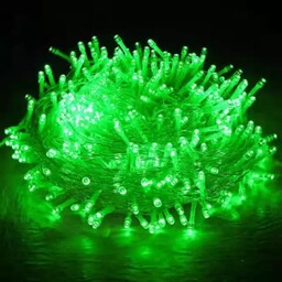 ریسه سوزنی (کریسمسی) 100 لامپ رنگ سبز طول حدودی 10 متر 