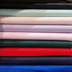 پارچه ساتن آمریکایی در 18 رنگ-مناسب پیراهن و لباس مجلسی 