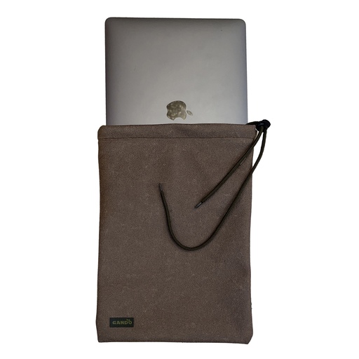 کاور لپ تاپ مدل mac مناسب برای لپ تاپ 13 تا 14.6 اینچی رنگ قهوه ای
