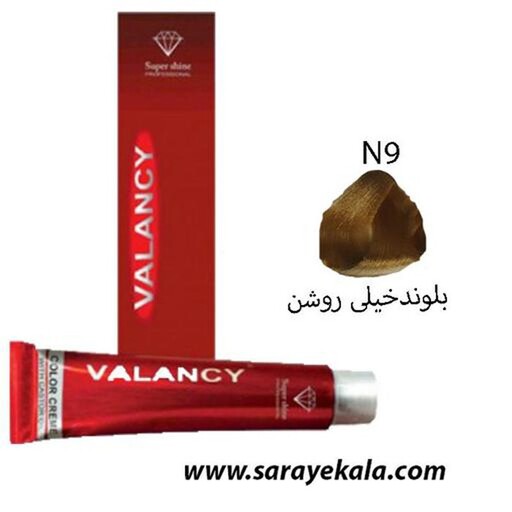 رنگ مو والانسی VALANCY ولنسی سری طبیعی بلوند خیلی روشن