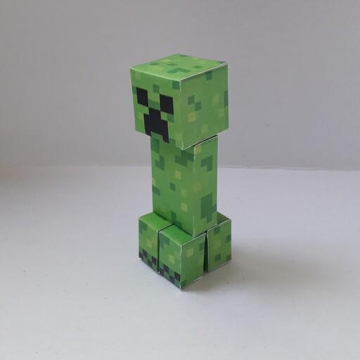 فیگور مقوایی شخصیت ماین کرافت. شخصیت کریپر. Minecraft Creeper Figure