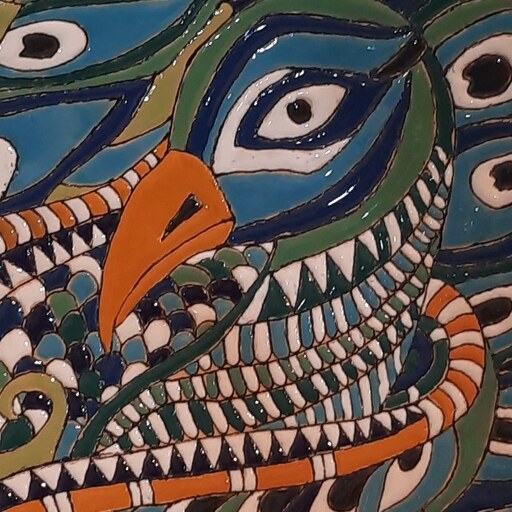 دیوارکوب چشم نظر طرح طاووس