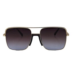 عینک آفتابی مردانه زنانه دیتایی یووی 400 مشکی فریم طلایی فلزی