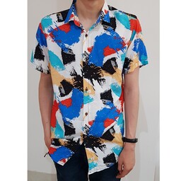 پیراهن هاوایی مردانه  سایزبزرگ XL ارسال رایگان 