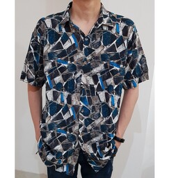 پیراهن هاوایی مردانه سایزبزرگ L ارسال رایگان شیک و خنک و راحت
