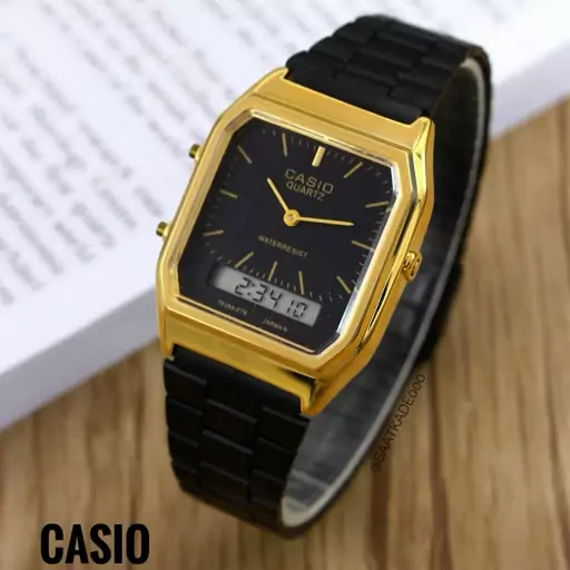 ساعت مچی مردانه کلاسیک دوزمانه کاسیو CASIO