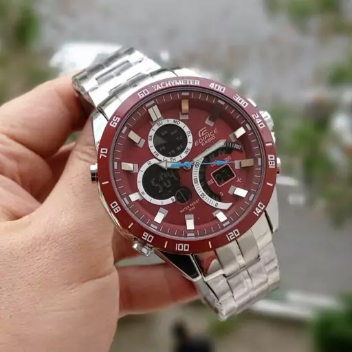 ساعت مردانه دوزمانه کاسیو ادیفایس Casio edifice dual time