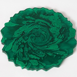 زیر لیوانی رزینی طرح گل سه بعدی رنگ سبز 