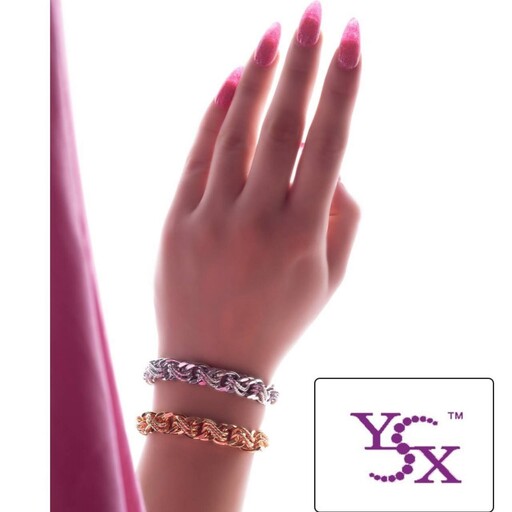 دستبند کد11031برند محبوب ysx.طرح طلا.با آبکاری طلا.ضد حساسیت.رنگ ثابت