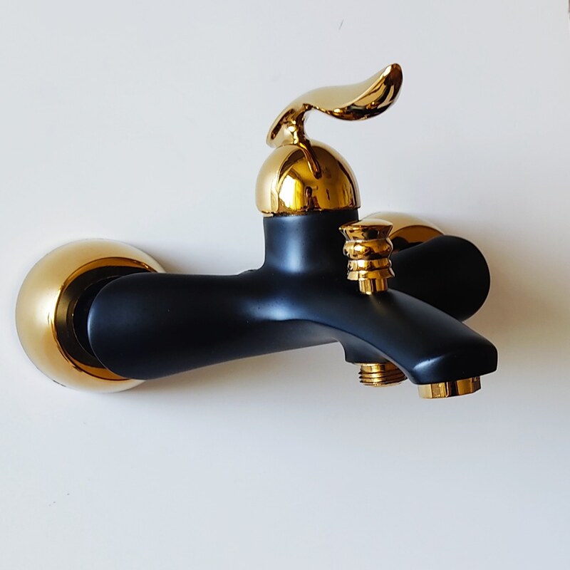 شیر حمام اسناپل مدل رهام رنگ مشکی طلایی