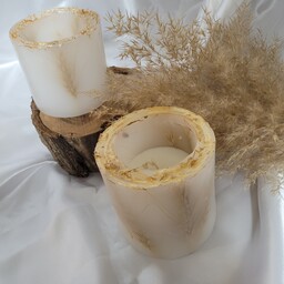 شمع استوانه فانوسی طرح گندم فوق العاده جذاب و جدید مناسب برای هدیه و دکور