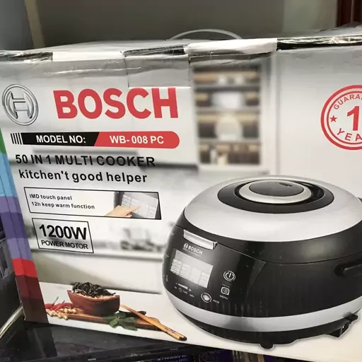 پلو پز مولتی کوکر 50 کاره بوش BOSCH مدل WB008PC توان 1200 وات 