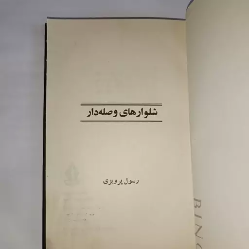 کتاب شلوارهای وصله دار  نویسنده رسول پرویزی ناشر بدرقه جاویدان رقعی گالینگور 